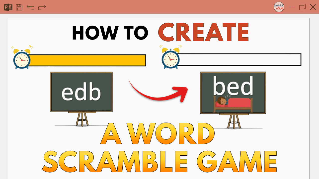 How to Create a Word Scramble Game in PowerPoint