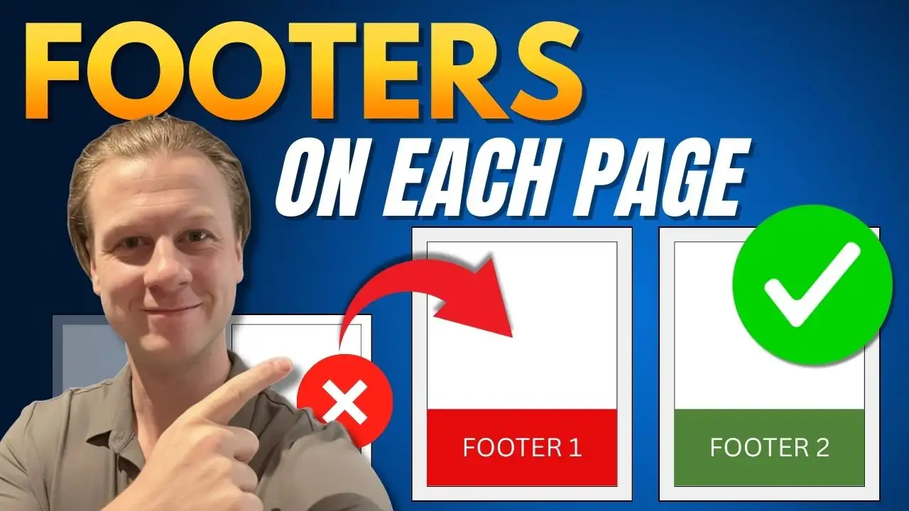 Different Footers on Different Pages