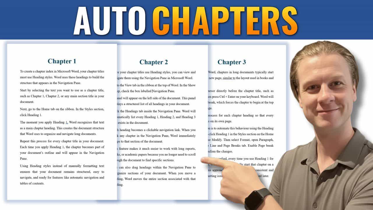How to Create Chapters in Microsoft Word