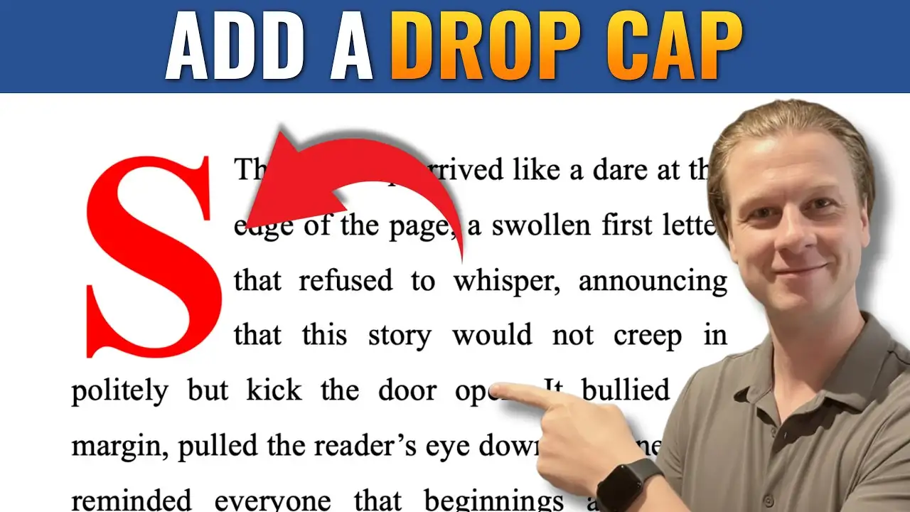 How to Add a Drop Cap in Microsoft Word