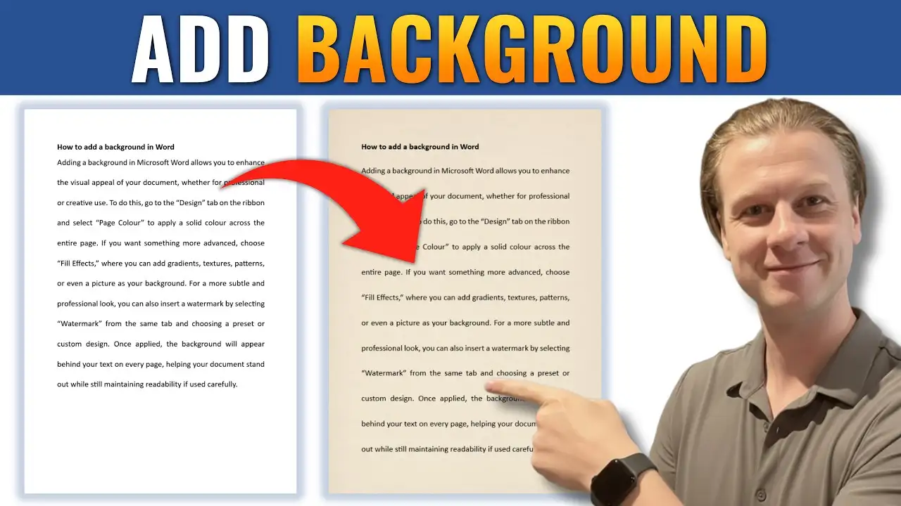 How to Add a Background in Microsoft Word