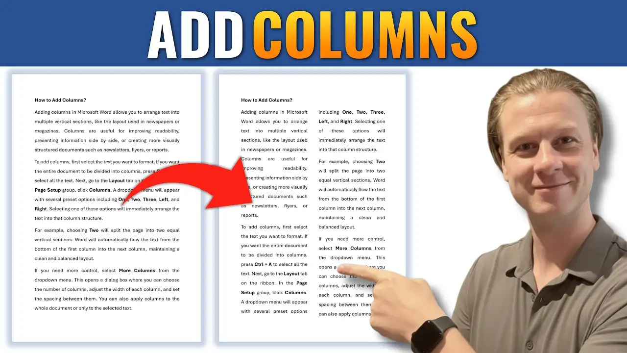How to Add Columns in Microsoft Word