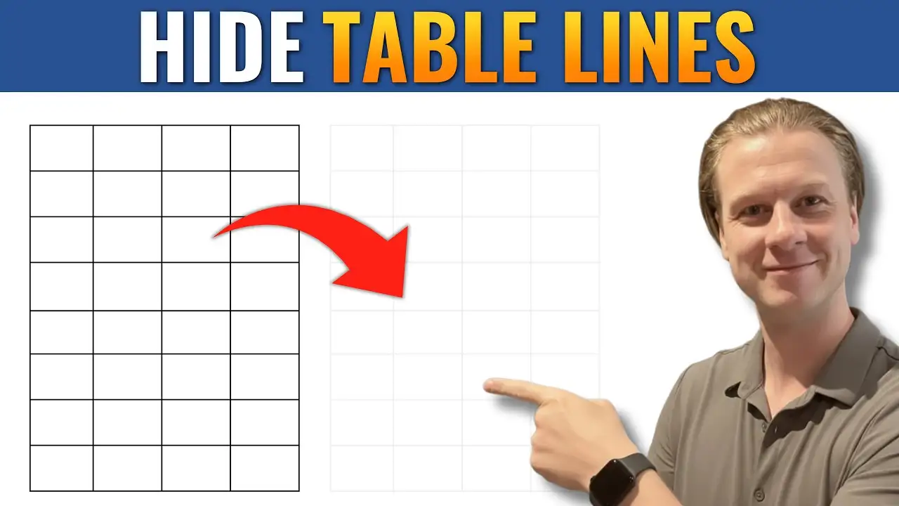 How to Hide Table Lines in Microsoft Word