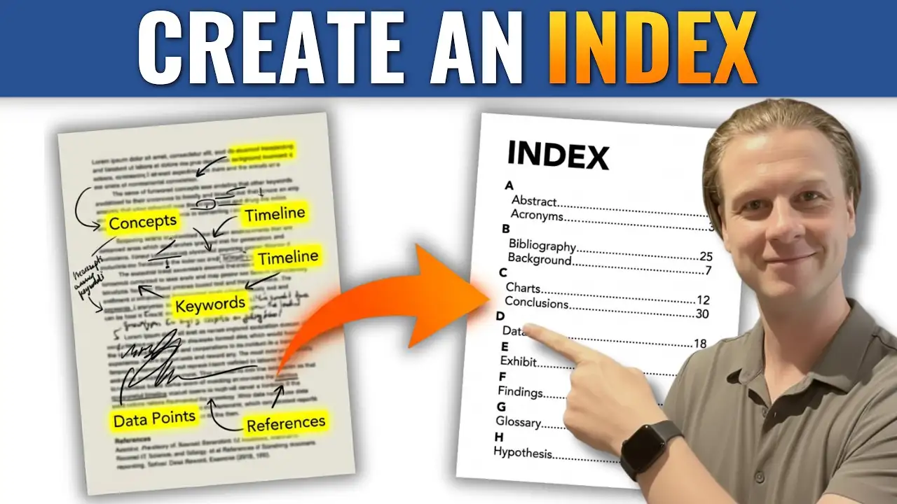 How to Create an Index in Microsoft Word