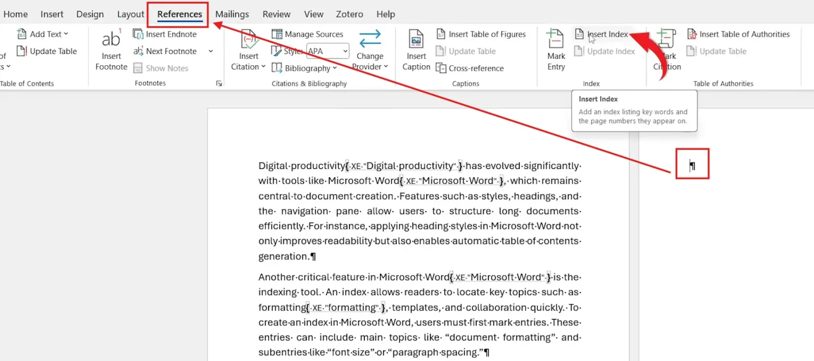 Index Reference Word Example How to Create an Index in Word: 5 Easy Steps