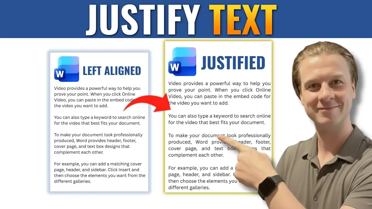 How to Justify Text in Microsoft Word