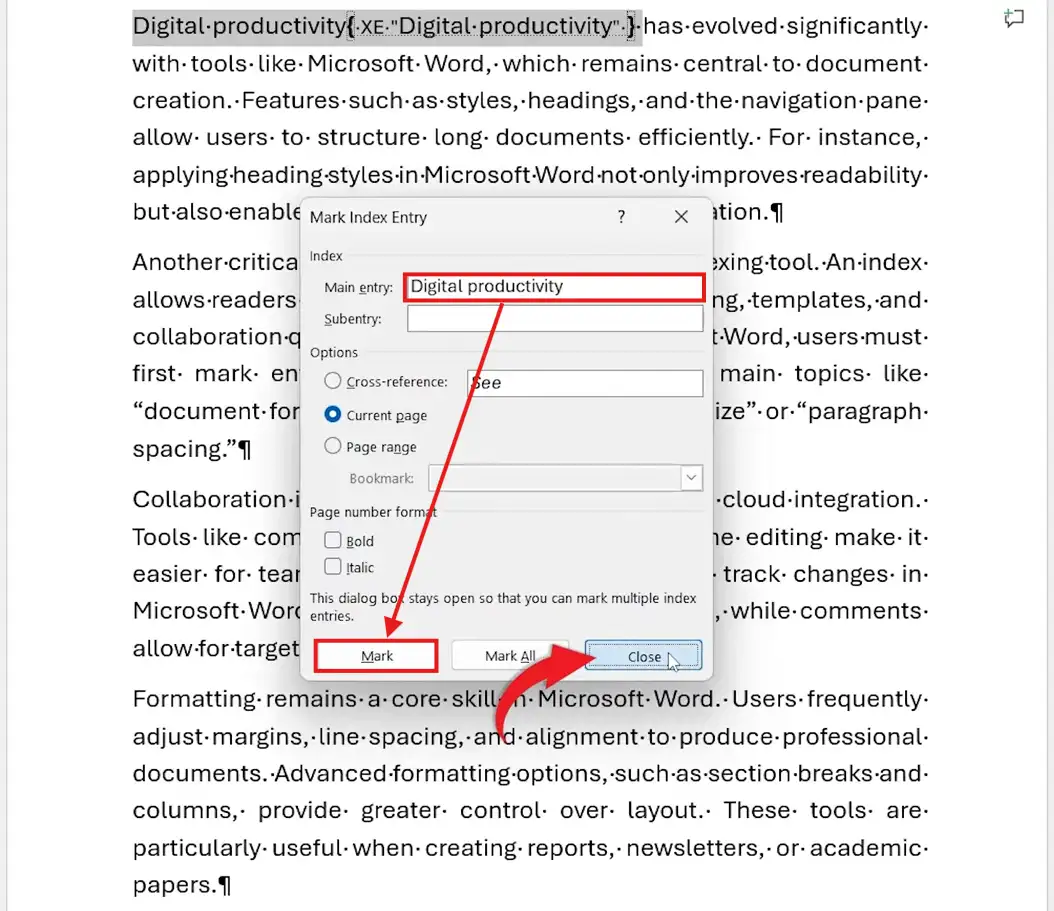 Index Reference Word Example How to Create an Index in Word: 5 Easy Steps