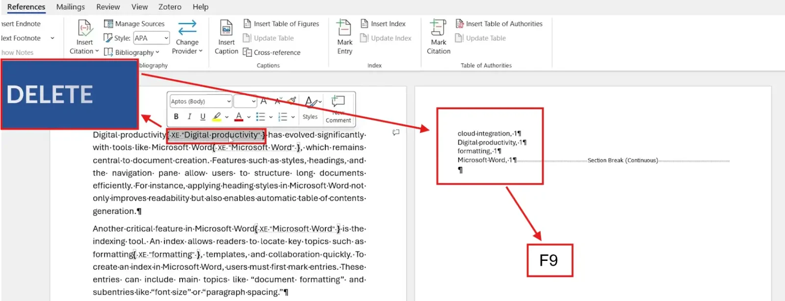 How to Create an Index in Word: 5 Easy Steps