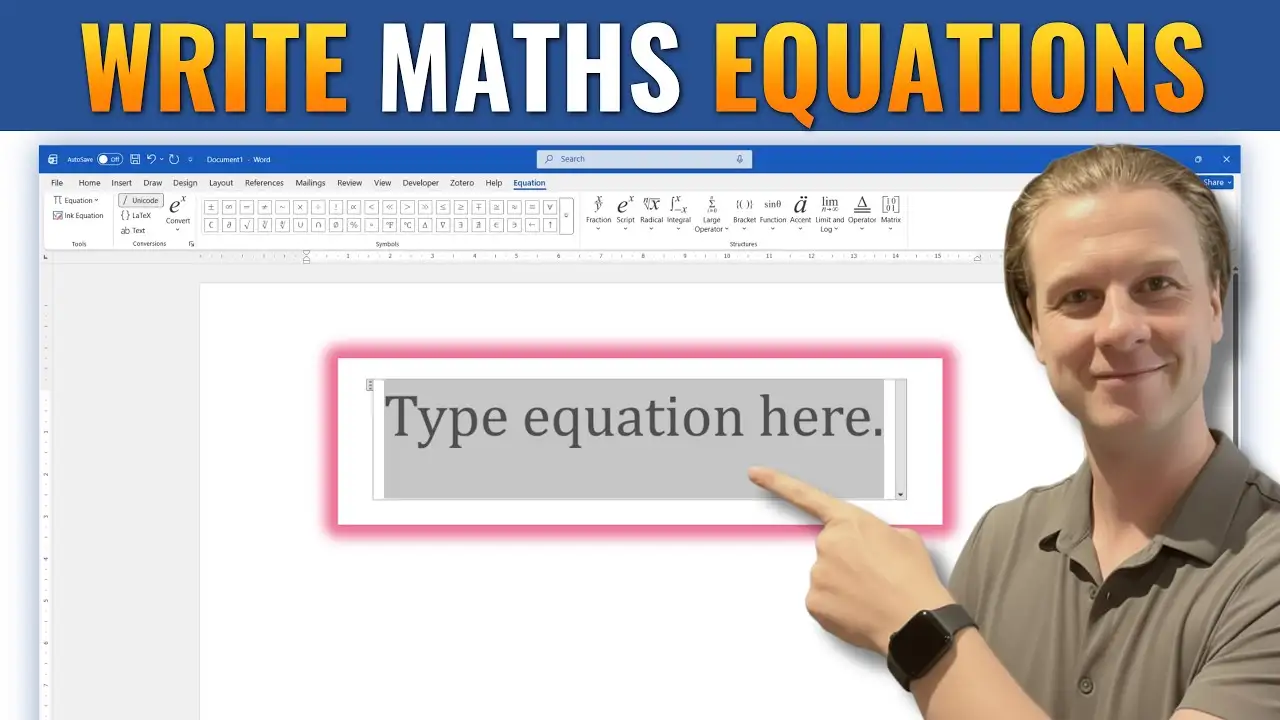 How to Insert Equations in Word: 3 Easy Methods