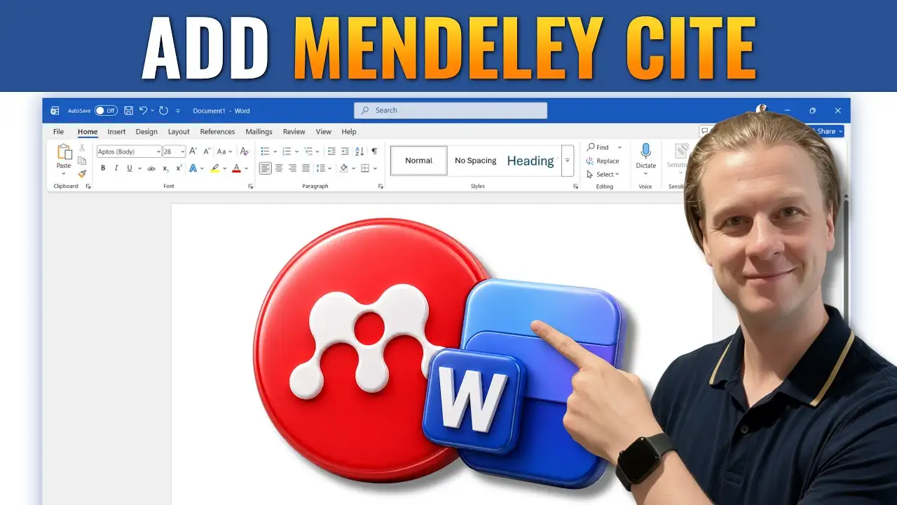 How to Add Mendeley Cite in Word