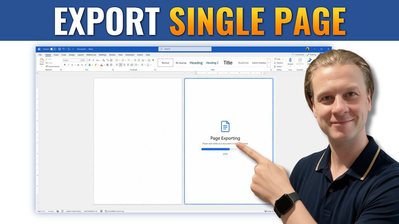 How to Export a Single Page in Word: 5 Easy Steps (Quick Guide)