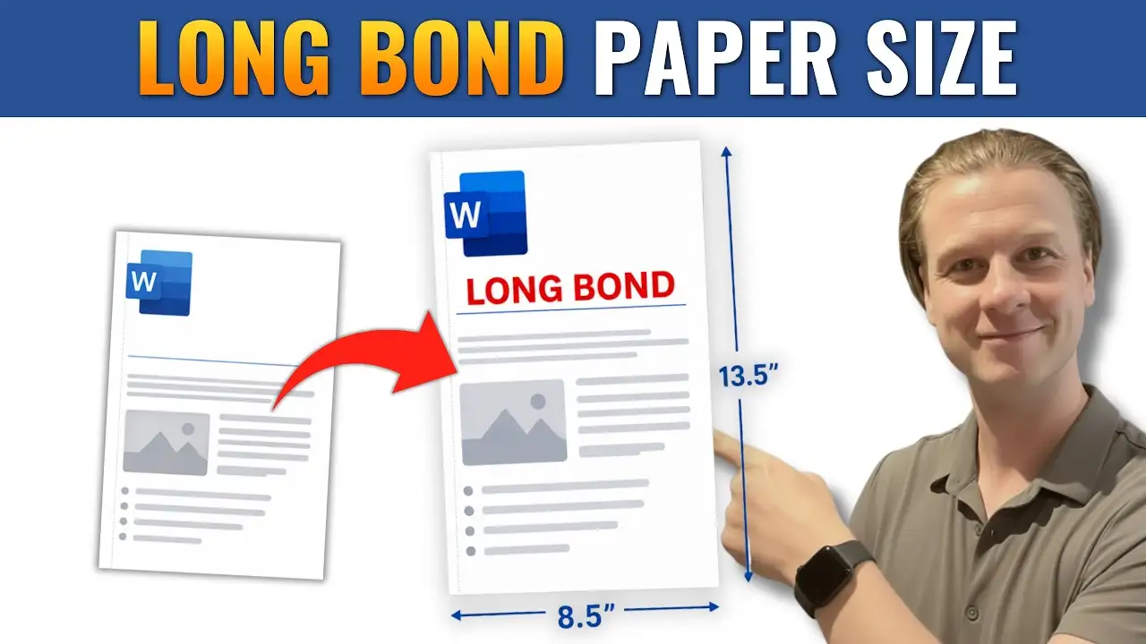 How to Set Long Bond Paper Size in Word