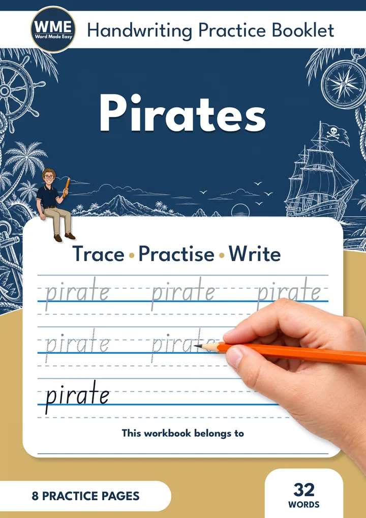 pirates handwriting front cover