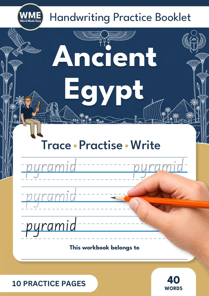 Ancient Egypt Trace & Write Handwriting Workbook