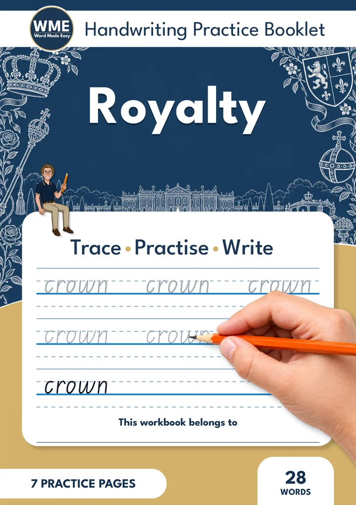 Royalty Trace & Write Handwriting Workbook