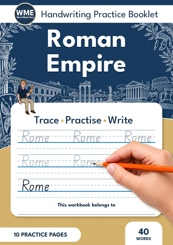 The Roman Empire Trace & Write Handwriting Workbook