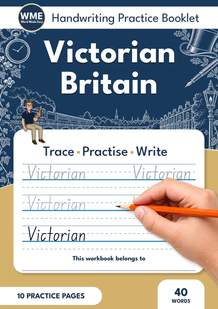 Victorian Britain Trace & Write Handwriting Workbook