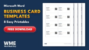 Business Card Templates for Word