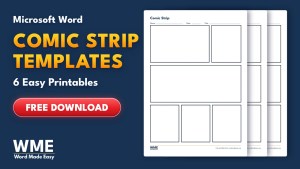 Comic Strip Templates for Word