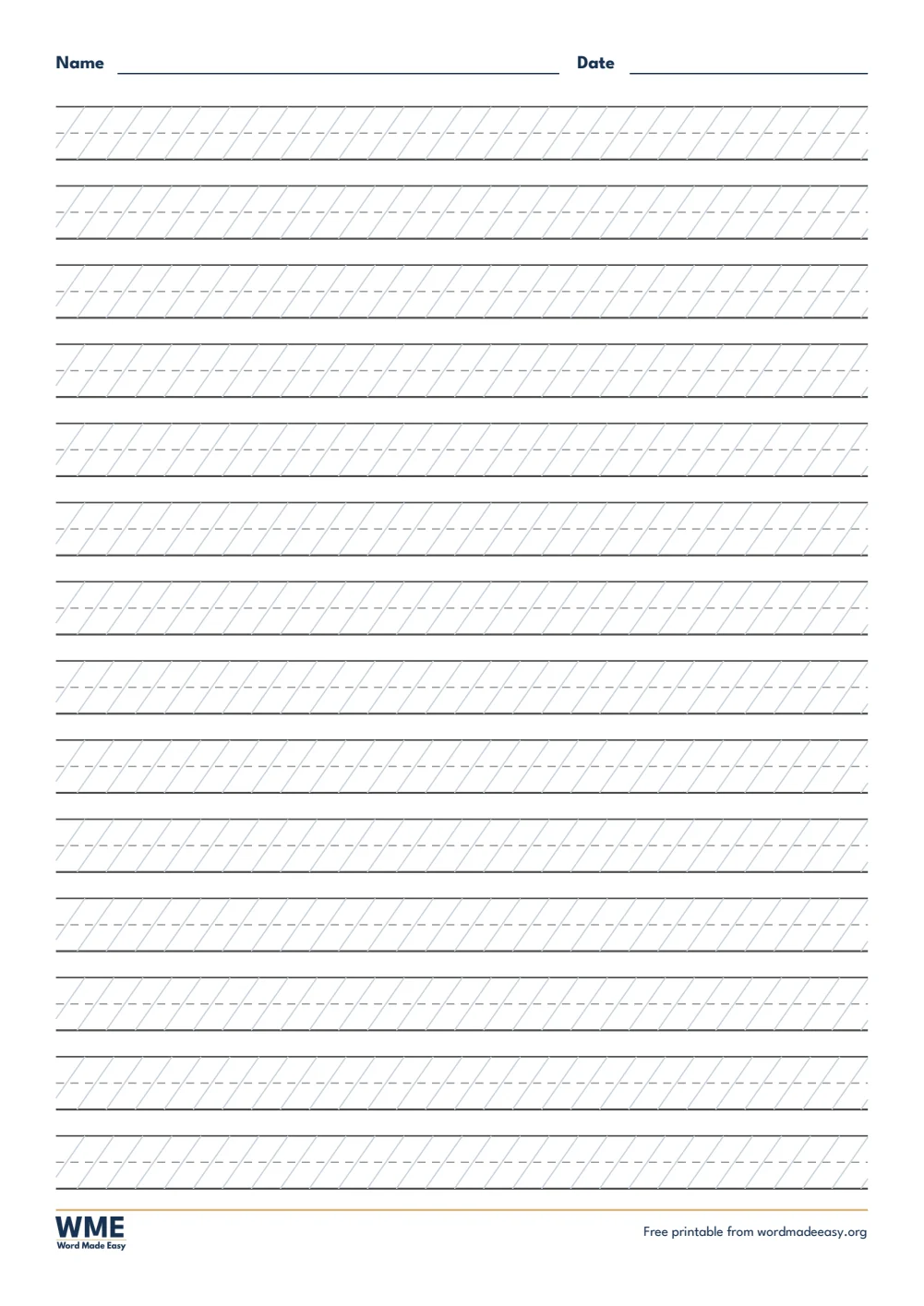 Free Cursive Paper Templates for Word: 9 Easy Printables