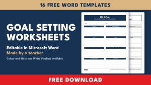 Goal Setting Worksheets for Word