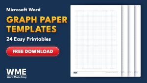 Graph Paper Templates for Word