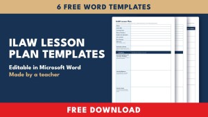 ILAW Lesson Plan Templates for Word