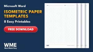 Isometric Paper Templates for Word