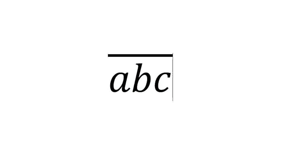 Letters with an overline in Word