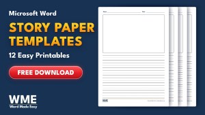 Story Paper Templates for Word