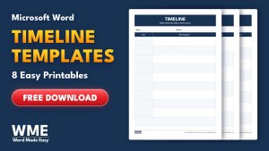 Timeline Templates for Word
